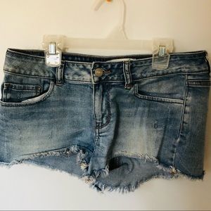 Victoria Secret PINK Distressed Denim Shorts